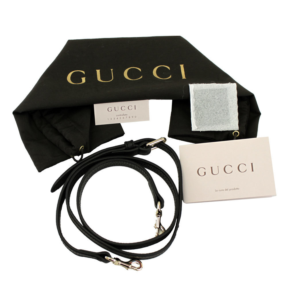 Gucci 2way G Leather With Interlocking Black Char… - image 8